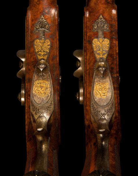 从法国的底部看，决斗的手枪图片下载