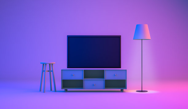 晚上客厅的场景图片下载