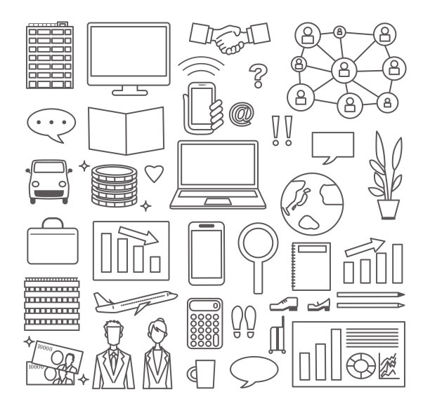 业务图标插图集图片下载