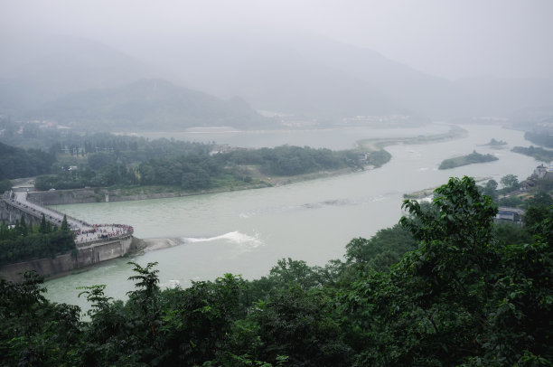 四川都江堰水利工程图片下载