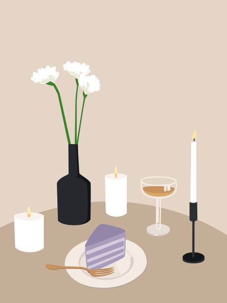 浪漫的晚餐图片下载