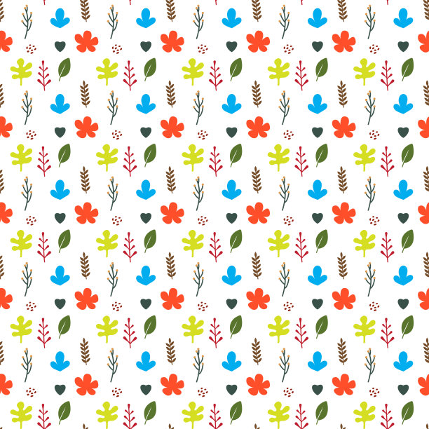 无缝热带背景向量，模式自然向量插图模板图片下载