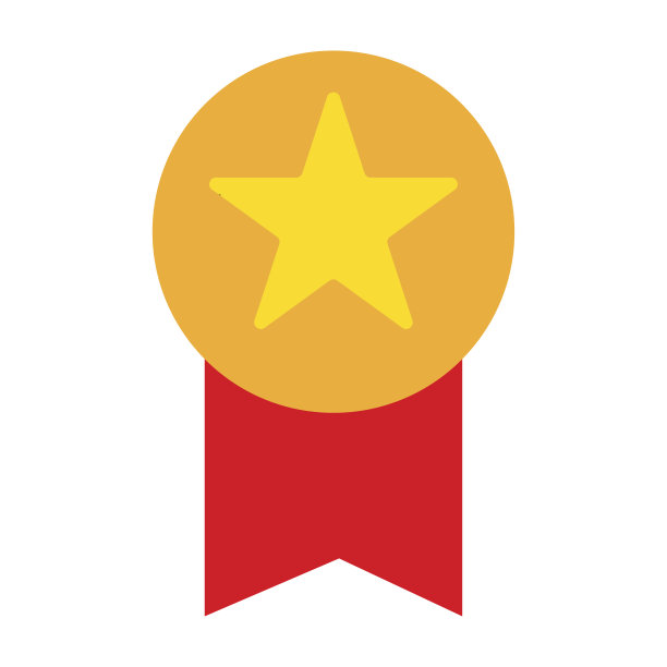 金牌图标。荣誉象征奖。面板向量。图片下载