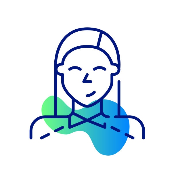 可爱的年轻学生女孩。像素完美，可编辑的描边图标图片下载