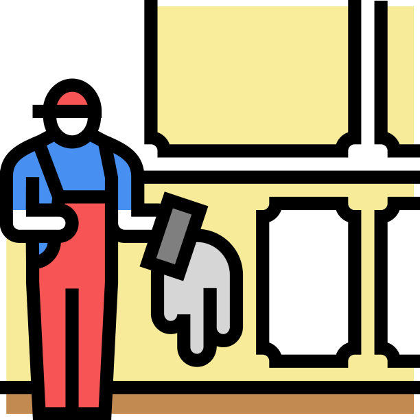 抹灰和墙板颜色图标图片下载