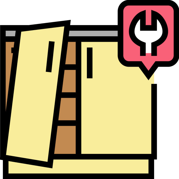 厨房单元修理颜色图标图片下载