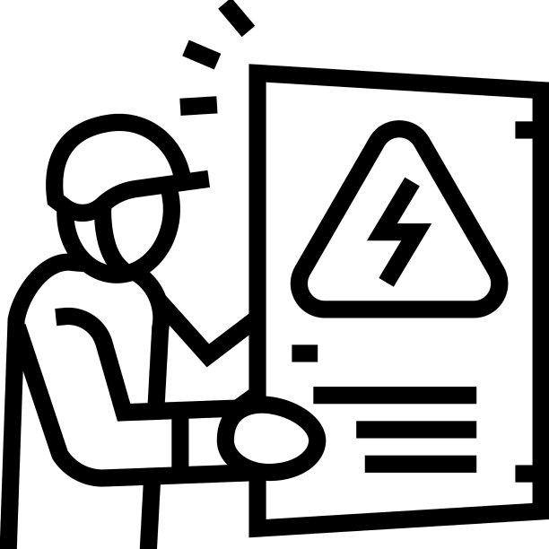 紧急电工线路图标图片下载