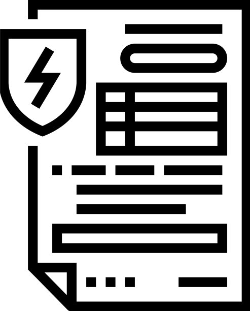 电气安全证书线路图标图片下载