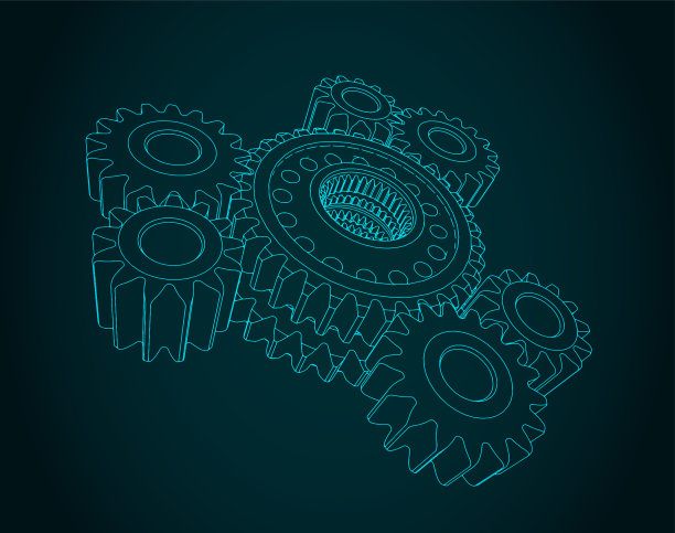 齿轮传动的插图图片下载