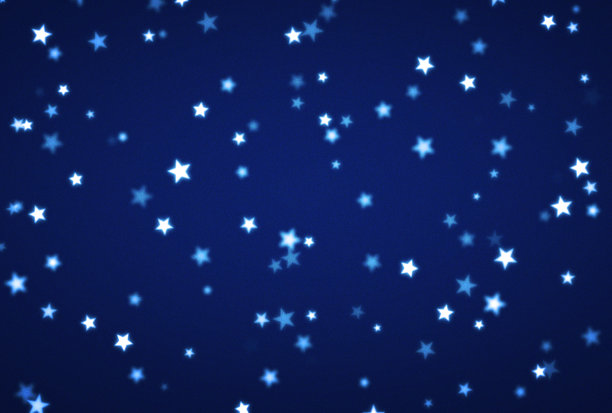 背景插图与闪烁可爱的星星散落在周围图片下载