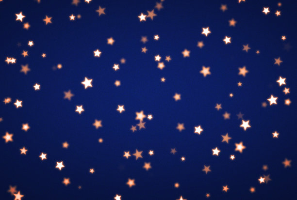 背景插图与闪烁可爱的星星散落在周围图片下载