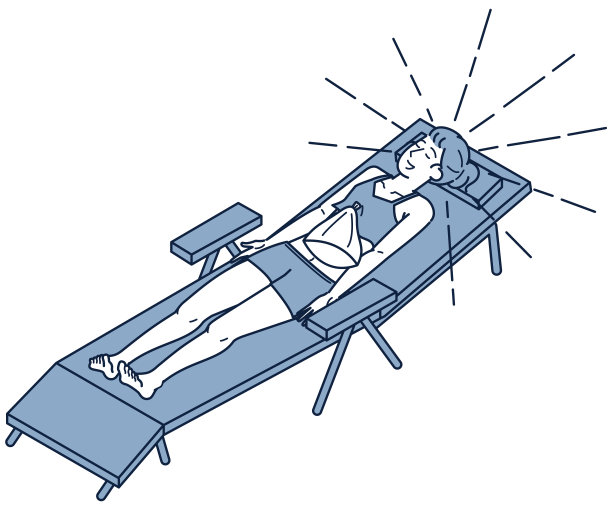 户外穿着泳装的女人的等距图像图片下载