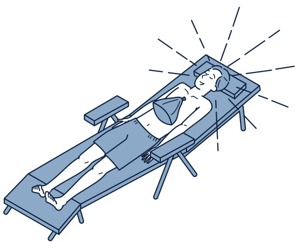 一个穿着泳装的户外男子的等距图像图片下载