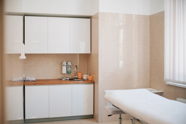 室内的一个医生美容师-美容师的办公室。水平的照片。模型图片下载