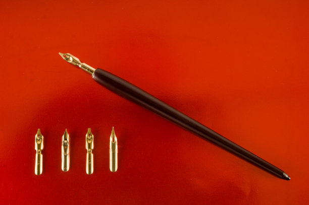 古色古香的钢笔底色图片下载