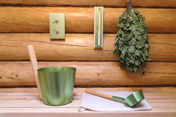 金属桑拿浴室配件。图片下载