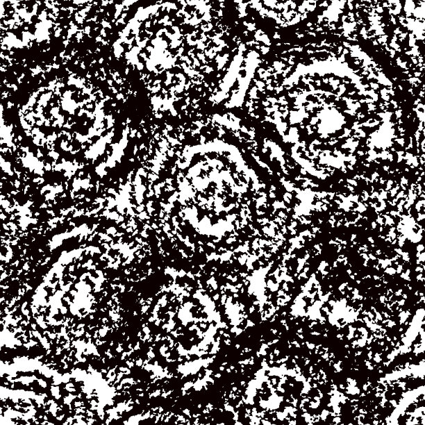 黑白相间的圆圈形成无缝的图案。图片下载