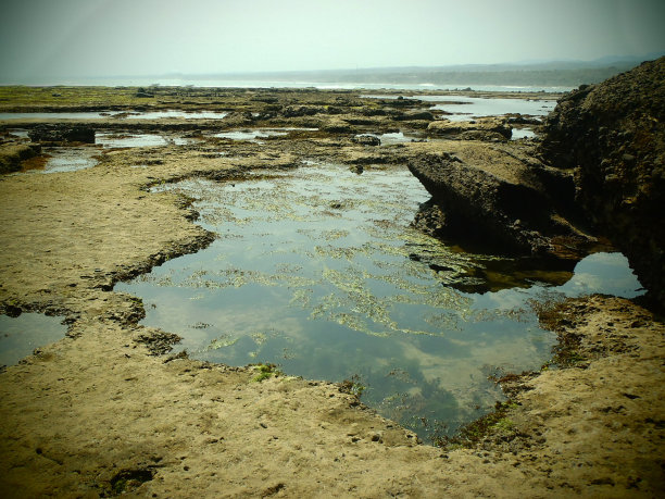 Ranca Buaya beach, Garut, West Java，印度尼西亚图片下载