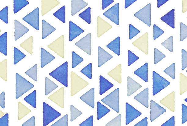 美丽的水彩三角形瓷砖背景插图图片下载