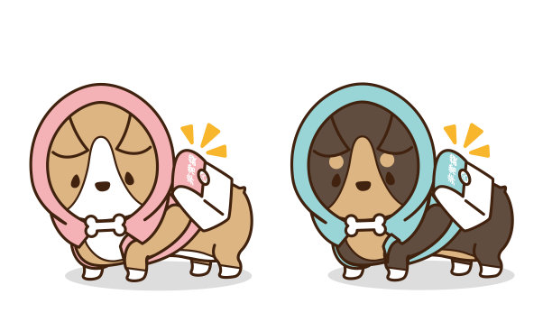 柯基，一只背着防灾袋的狗图片下载