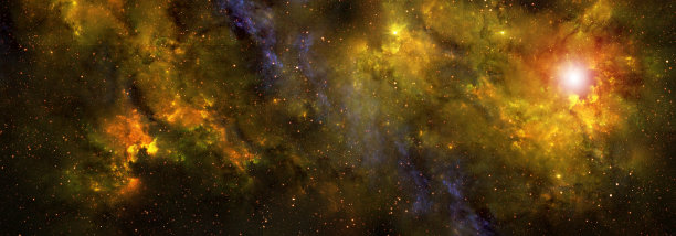 抽象的空间背景，星空和彩色星云图片下载