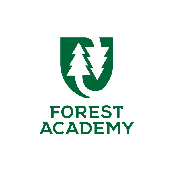 字母u松树防护树标志图片下载