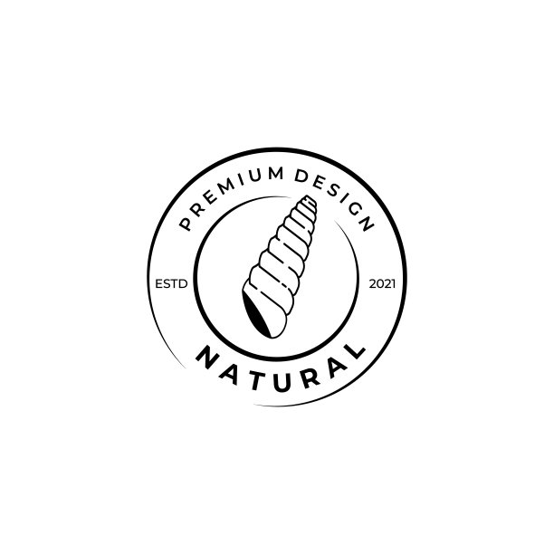 贝壳标志矢量插图模板设计，线条艺术高级贝壳标志用于水疗，按摩，瑜伽，医学，冥想，放松图片下载