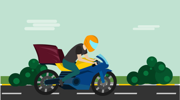 快速骑手快递服务图片下载