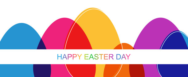 摘要多彩复活节彩蛋背景。图片下载
