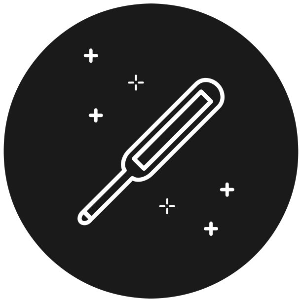 Covid-19 /冠状病毒预防图标“体温管理”(单色)图片下载