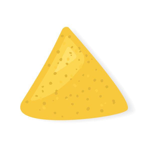 白色背景的玉米片图片下载