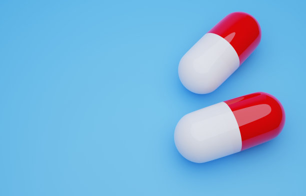 一个简单的胶囊片剂的3D图像图片下载