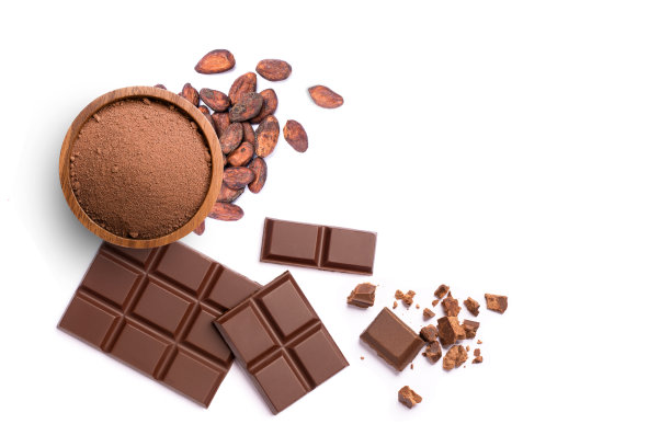 可可粉配巧克力棒图片下载