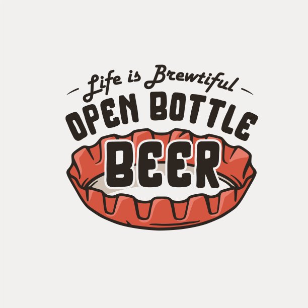 啤酒金属盖印刷。原始啤酒设计图片下载