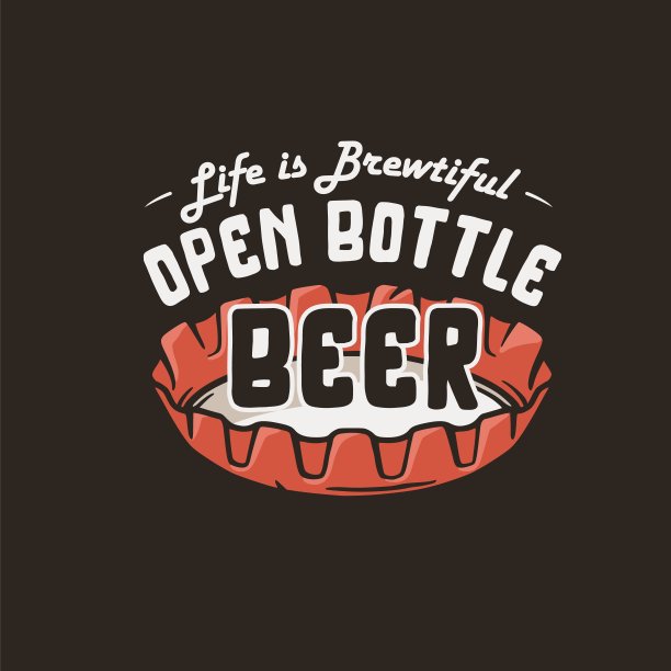 啤酒金属盖印刷。原始啤酒设计图片下载