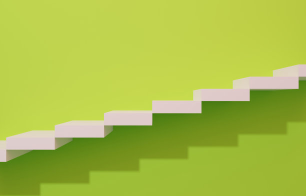 一个简单的楼梯的3D图像图片下载