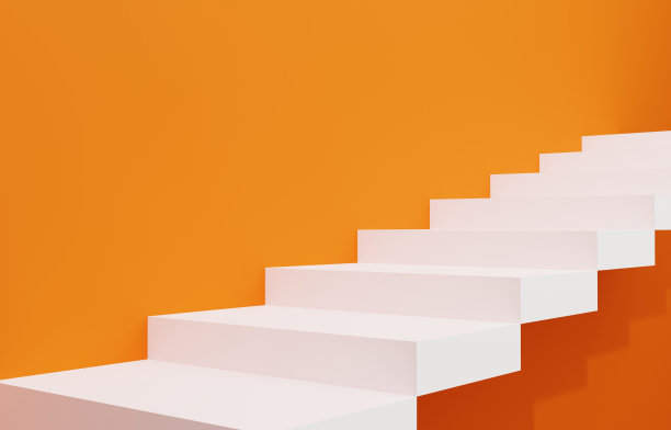 一个简单的楼梯的3D图像图片下载