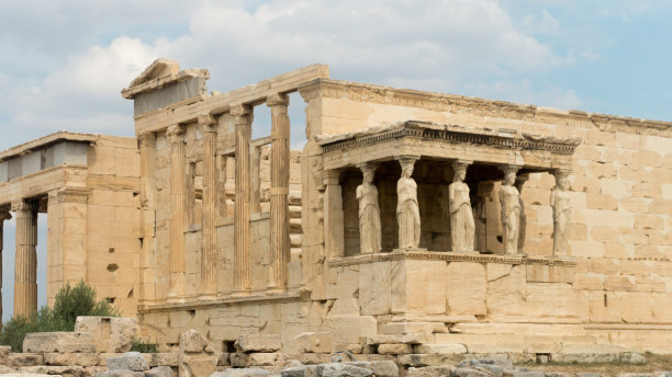 有柱子的古希腊建筑图片下载