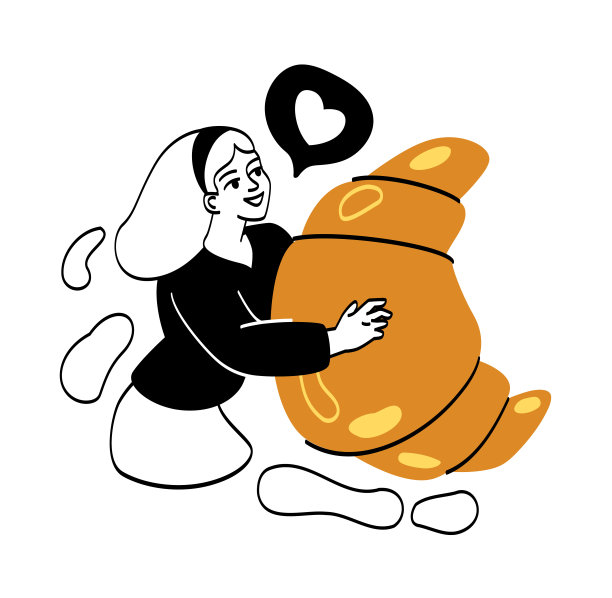 性格与喜爱的食物抽象概念图片下载