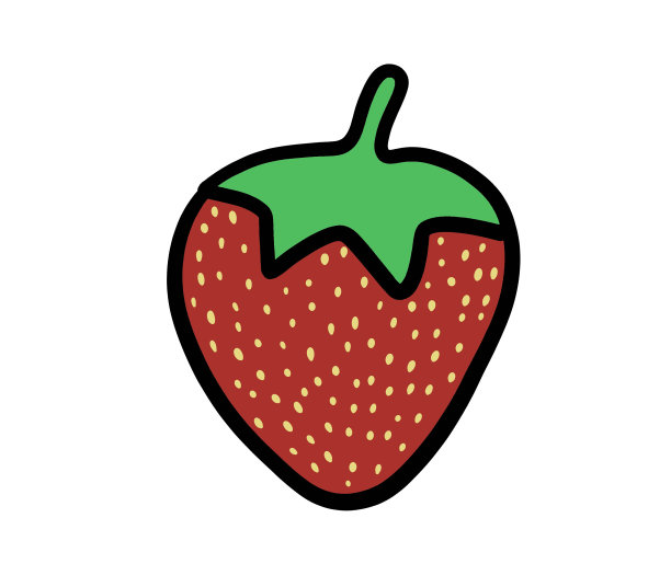 草莓插图图片下载