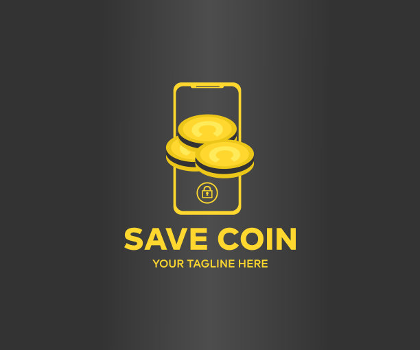 金币，智能手机app。金币，存钱，互联网，成功，银行，商业矢量设计和插图。图片下载