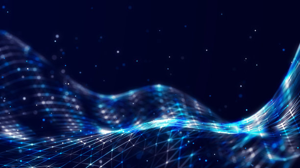 数字技术背景。网络连接点和线。演示设计的未来背景。3 d图片下载