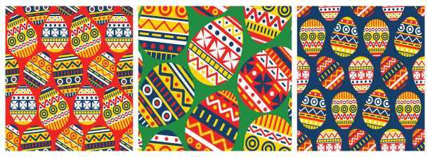 一套图案与装饰鸡蛋。图片下载