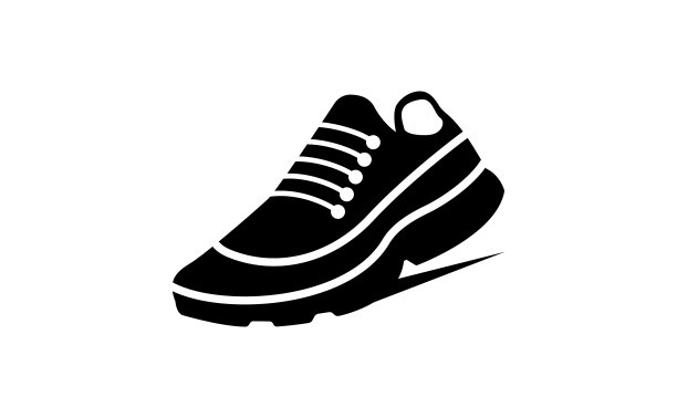 运动鞋鞋履快速奔跑的图标图片下载