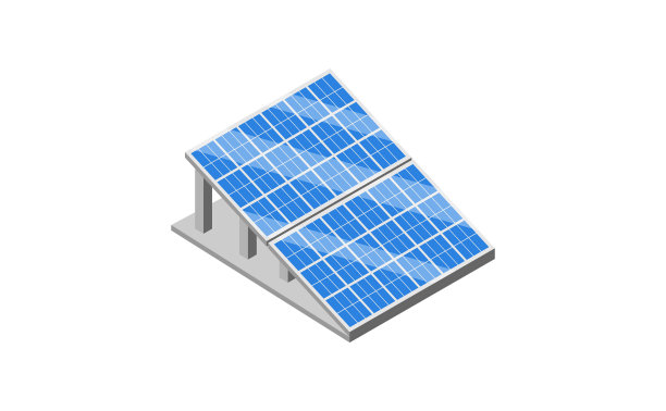 太阳能电池板产生的电能来自太阳光线的吸收图片下载