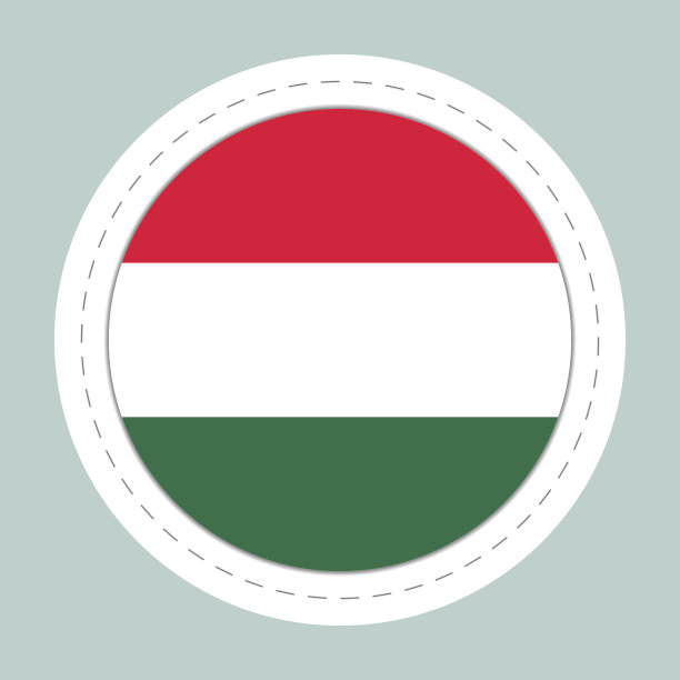 匈牙利国旗玻璃灯球。圆球，模板图标。匈牙利国家的象征。逼真的球，三维抽象矢量插图。大泡沫图片下载