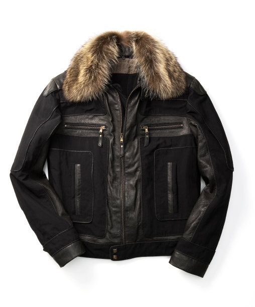 皮夹克孤立在白色背景上图片下载