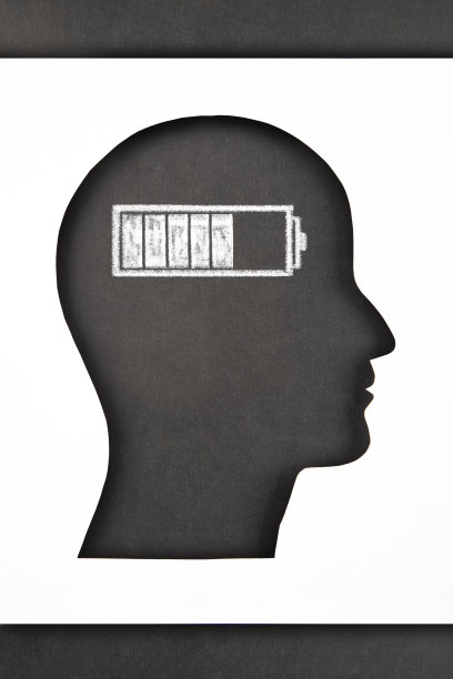 带电池的人头图片下载