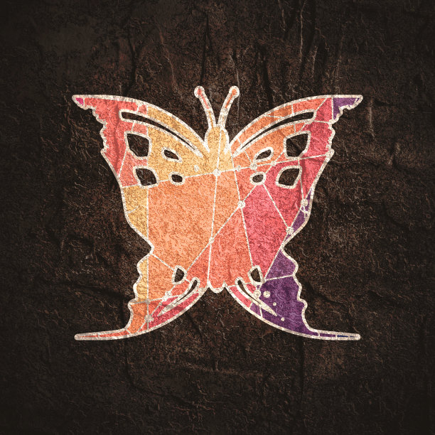 两个人头构成了昆虫的剪影图片下载