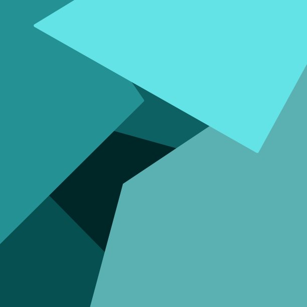 绿松石抽象多边形背景图片下载